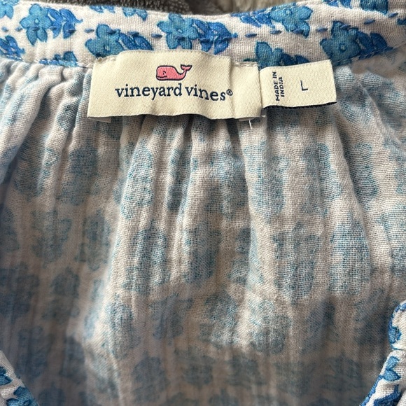 Vineyard Vines Seastitch Block Print Dress 100% Cotton - Picture 6 of 8